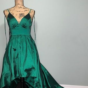Emerald cocktail dress